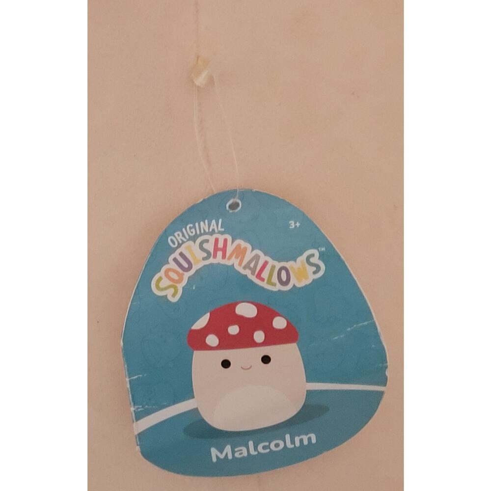 Squishmallows Kellytoy Official Foods 16" Malcolm the Mushroom Plush NWT New - Picture 6 of 7